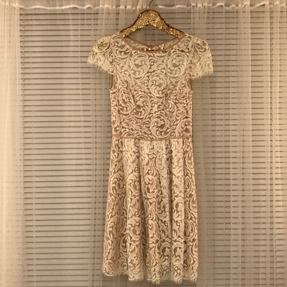 ABS Allen Schwartz White Lace Dress - Picture 3 of 8